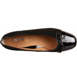 Women's Bari Ballet Flat Black Patent/Black Suede $35.01 Flats