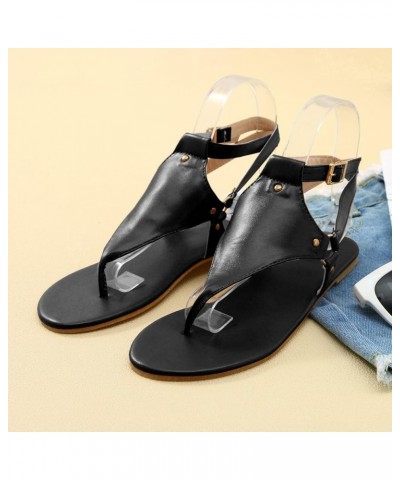 Women Arch Support Yoga Foam Flip Flops Peep Toe Sandals Crossbands Dressy Low Chunky Heel Shoes 75-lwvqg-black1 $12.79 Fashi...