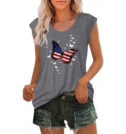 Deal of The Day Women's Summer Tank Top Independence Day Printed Casual T-Shirt Shirt Loose Top $8.94 Sandals