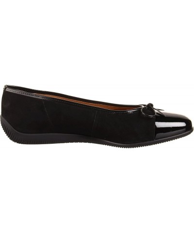 Women's Bari Ballet Flat Black Patent/Black Suede $35.01 Flats