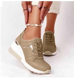 Summer Lace-up Round Toe Platform Sneakers Casual Women's Breathable Women's Sneakers Dunes Sport Canvas Sneakers for Women (...