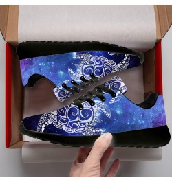 Turtle Shoes Women Men Running Shoes Athletic Tennis Sneakers 3D Print Purple Galaxy Bohemian Tribal Turtle Walking Golf Shoe...