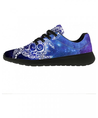 Turtle Shoes Women Men Running Shoes Athletic Tennis Sneakers 3D Print Purple Galaxy Bohemian Tribal Turtle Walking Golf Shoe...