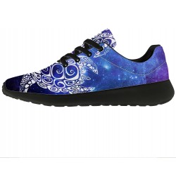 Turtle Shoes Women Men Running Shoes Athletic Tennis Sneakers 3D Print Purple Galaxy Bohemian Tribal Turtle Walking Golf Shoe...