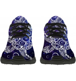 Turtle Shoes Women Men Running Shoes Athletic Tennis Sneakers 3D Print Purple Galaxy Bohemian Tribal Turtle Walking Golf Shoe...