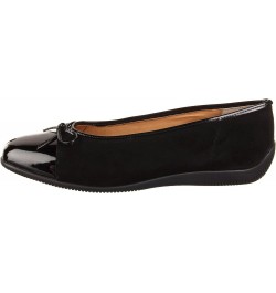 Women's Bari Ballet Flat Black Patent/Black Suede $35.01 Flats