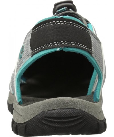 Women's Corona Sandal Light Grey/Aqua $15.05 Outdoor Shoes