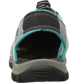 Women's Corona Sandal Light Grey/Aqua $15.05 Outdoor Shoes