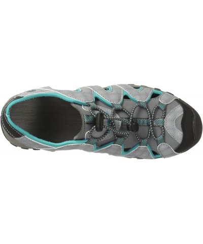 Women's Corona Sandal Light Grey/Aqua $15.05 Outdoor Shoes