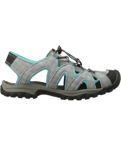 Women's Corona Sandal Light Grey/Aqua $15.05 Outdoor Shoes