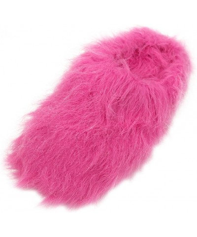 Women's Warm Cute Long Fleece Plush Indoor House SPA Slippers Clogs Fuzzy Pink $12.05 Slippers