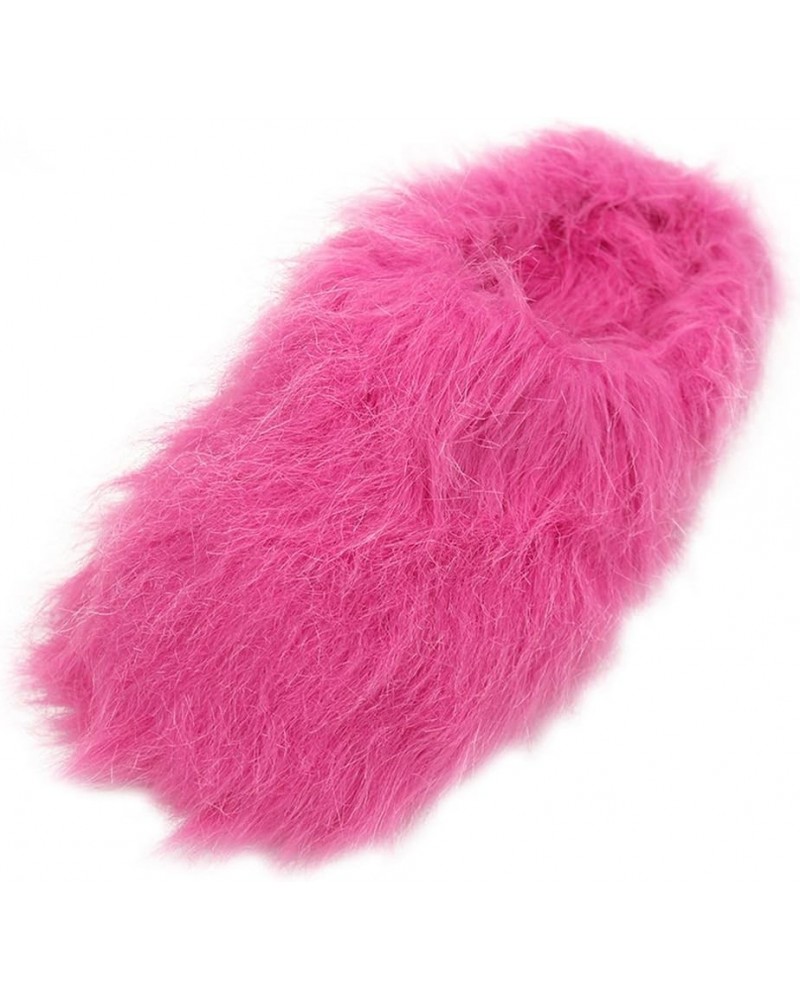 Women's Warm Cute Long Fleece Plush Indoor House SPA Slippers Clogs Fuzzy Pink $12.05 Slippers