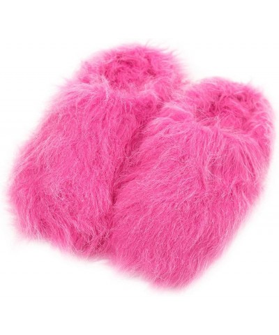 Women's Warm Cute Long Fleece Plush Indoor House SPA Slippers Clogs Fuzzy Pink $12.05 Slippers