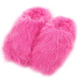 Women's Warm Cute Long Fleece Plush Indoor House SPA Slippers Clogs Fuzzy Pink $12.05 Slippers