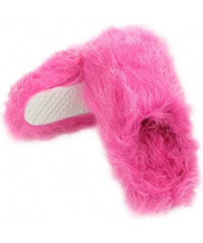 Women's Warm Cute Long Fleece Plush Indoor House SPA Slippers Clogs Fuzzy Pink $12.05 Slippers