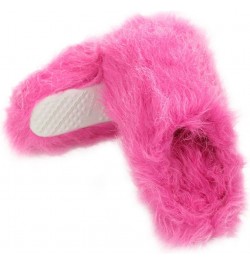 Women's Warm Cute Long Fleece Plush Indoor House SPA Slippers Clogs Fuzzy Pink $12.05 Slippers