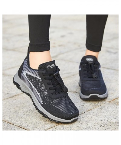 Walking Shoes for Women Wide Width Trainers Mesh Casual Fashion Sneakers for Women Outdoor Sneakers B-black $20.02 Athletic S...