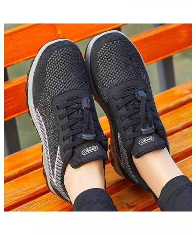 Walking Shoes for Women Wide Width Trainers Mesh Casual Fashion Sneakers for Women Outdoor Sneakers B-black $20.02 Athletic S...