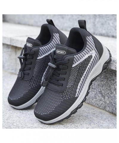 Walking Shoes for Women Wide Width Trainers Mesh Casual Fashion Sneakers for Women Outdoor Sneakers B-black $20.02 Athletic S...