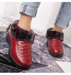 Ankle Winter Boots Wide Wedges for Women Waterproof Snow Extra Wide Width Snow Boots for Woman Boots for Women for Winter Zap...