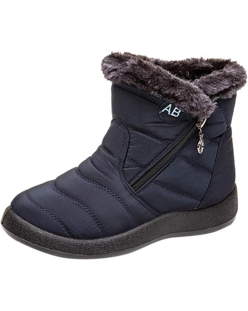 Shoes Boots Women Women's Snow Boots Winter Ankle Short Bootie Waterproof Footwear Warm Shoes Winter Boots for Women No Heel ...