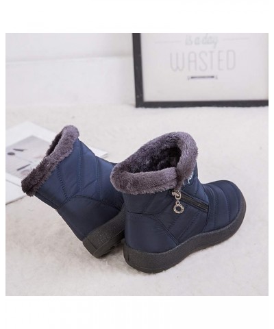 Shoes Boots Women Women's Snow Boots Winter Ankle Short Bootie Waterproof Footwear Warm Shoes Winter Boots for Women No Heel ...