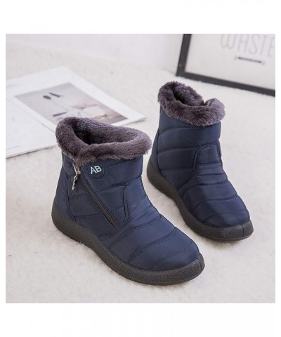 Shoes Boots Women Women's Snow Boots Winter Ankle Short Bootie Waterproof Footwear Warm Shoes Winter Boots for Women No Heel ...