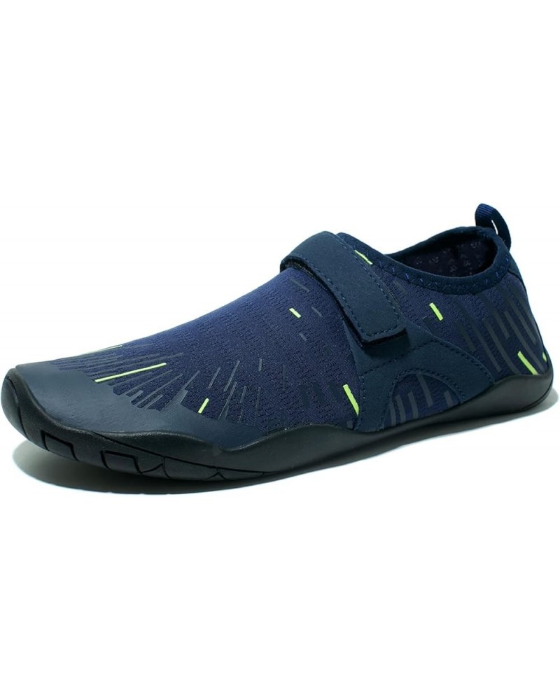 Men's Women's Barefoot Quick Dry Aqua Water Shoe Navy Blue $10.28 Outdoor Shoes