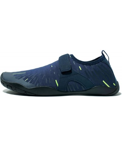 Men's Women's Barefoot Quick Dry Aqua Water Shoe Navy Blue $10.28 Outdoor Shoes